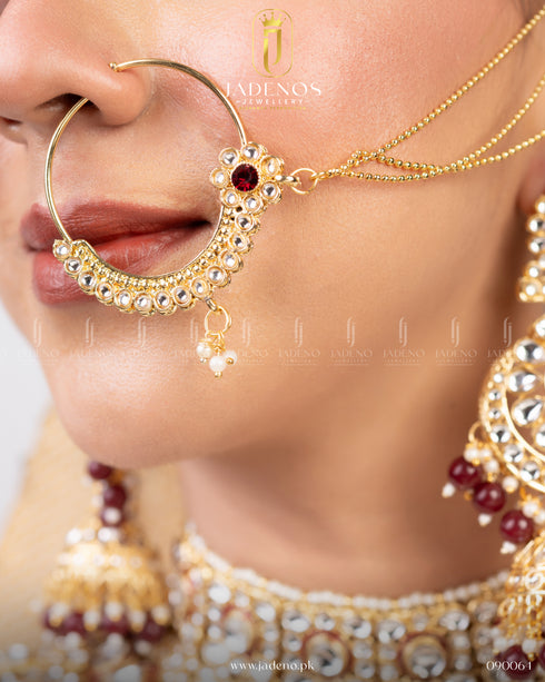 Pure Indian Jadeno Luxe Statement Kundan Bridal Set